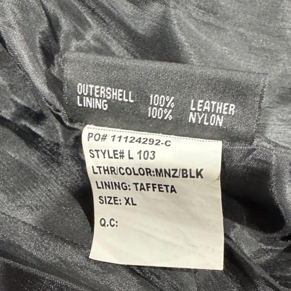 Chrome Gear Vintage Women's Black Leather Women's Jacket 3M Thinsulate XL - Picture 16 of 16